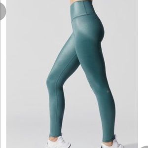 Alo High Waist Shine Leggings Size Medium